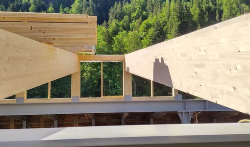 Neubau Filterturm für Hackschnitzel-Heizanlage Erhart Holzbau