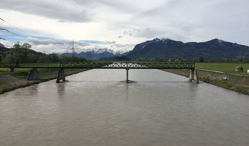 Internationale Rheinregulierung, Abbruch Brücke Mäder, amiko