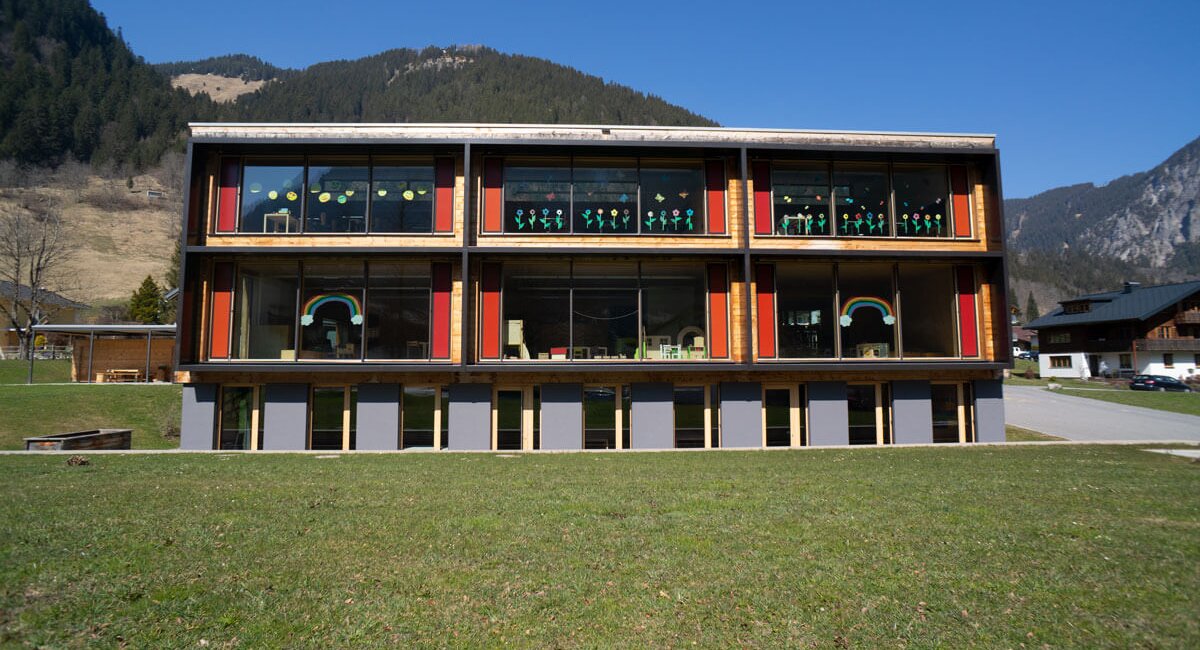Neubau Volksschule und Kindergarten Brand