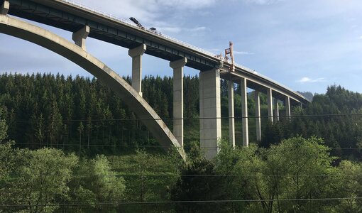 Ansicht Brückenprüfung amiko S6, ASFINAG