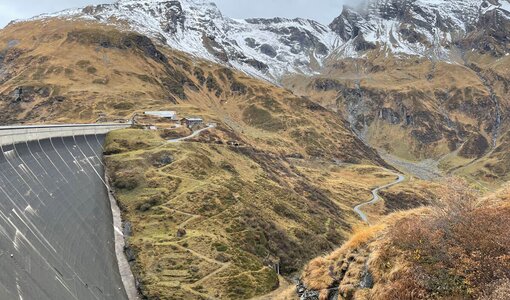 Staudamm Mooserboden, Baustellenbesichtigung Geomechanik Kolloquium