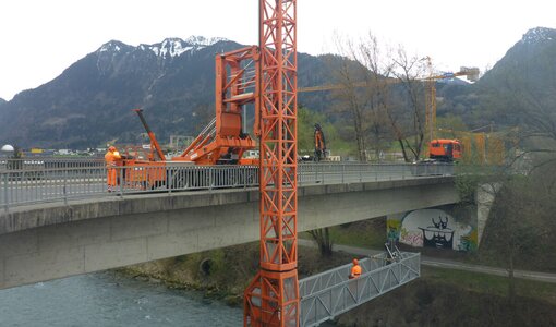 Verwendung Brückeninspektionsgerät durch amiko bau consult