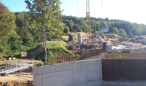 Baustelle A7, Auhof, Brücke Katzbach