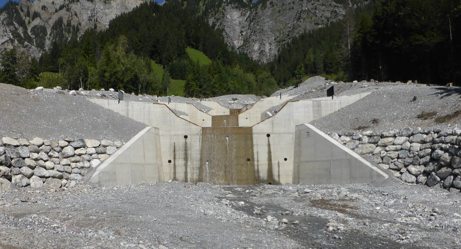 Planung Konsolidierungssperre Glongtobel