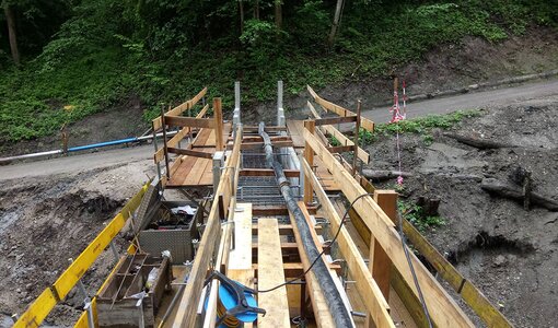 Auf der Wildbach Filtersperre Brunngraben