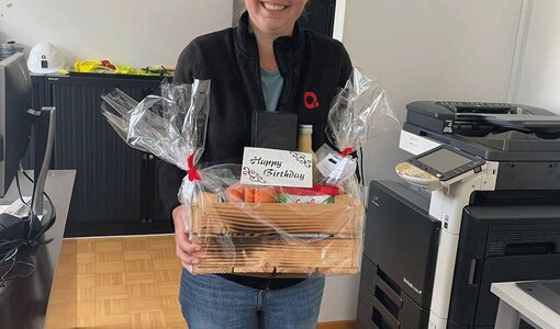 Geschenk für Sascha bei amiko bau consult, Bludenz