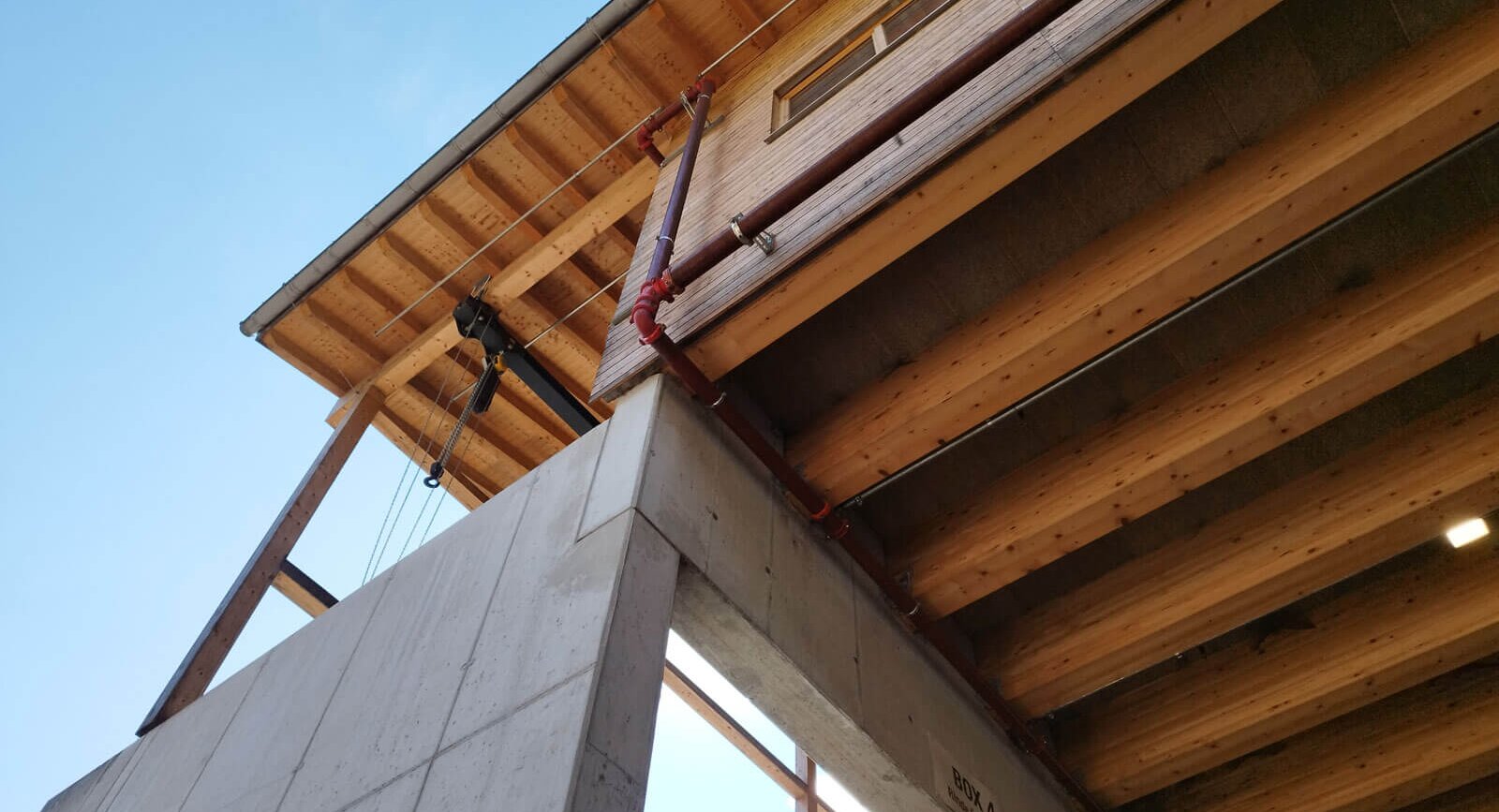 Erhart Holz, Neubau Werkstätten und Lagergebäude inkl. Personen- und Lastenaufzug