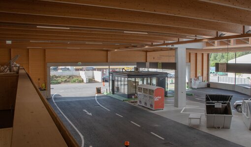 Neubau Altstoffsammelzentrum Sulz, Statik amiko bau