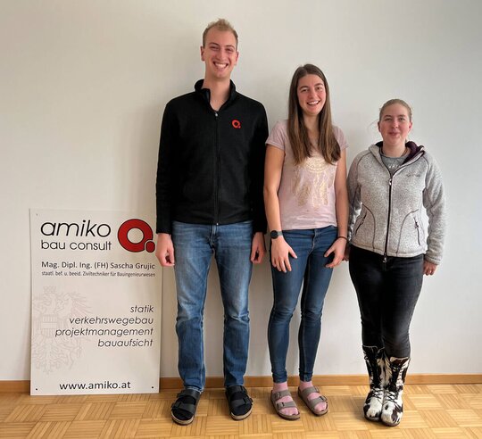 Stefan, Marina & Laetitia - unsere Absolventen
