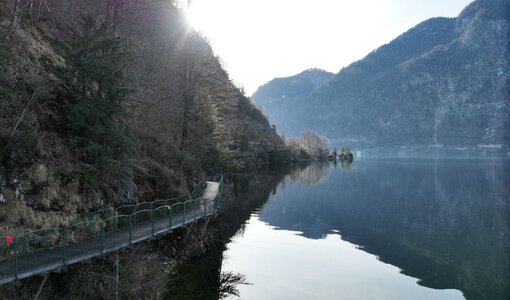Hallstättersee Oberösterreich, Prüfung Fußgängerweg am Ostufer durch amiko bau consult
