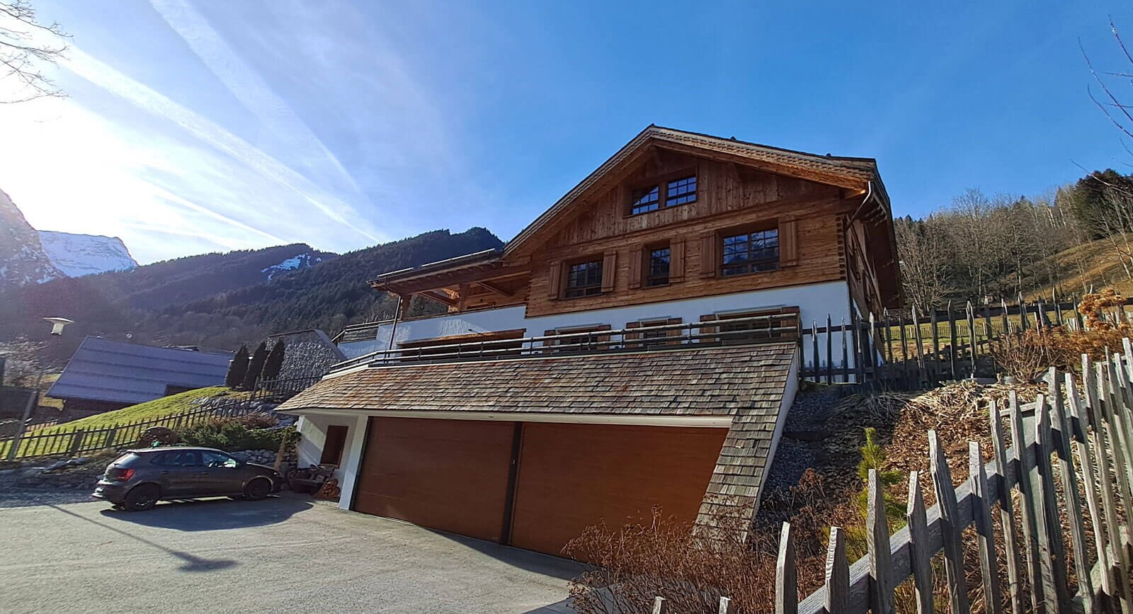 Einfamilienhaus in Brand