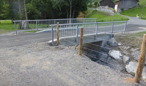 Wildbach- und Lawinenverbauung Bludenz, Neubau Brücke Rofelbach, amiko bau consult
