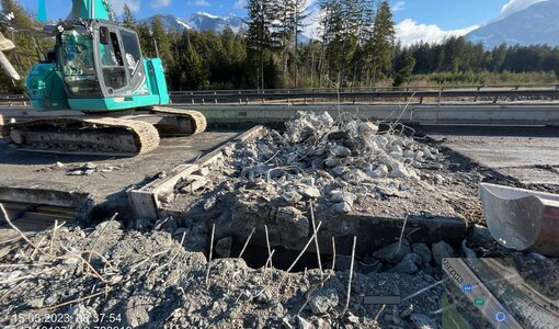 Sanierung Fahrgangübergang Brücke A14