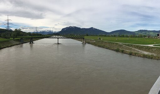 Brücke über Rhein, Internationale Rheinregulierung, amiko bau consult
