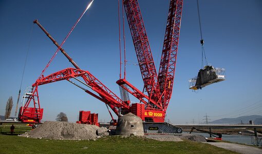 Internationale Rheinregulierung, Brückenabbruch, amiko