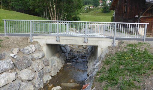 Rofelbach Nenzing, Planung Brückenneubau durch amiko