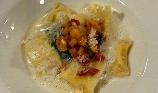 Leckere Ravioli als Vorspeise im Rössle Braz