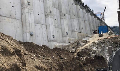 A10 Tauernautobahn, A101 Zubringer Bischofshofen Ankerwand Buchberg 2.3, Instandsetzung Ankerung