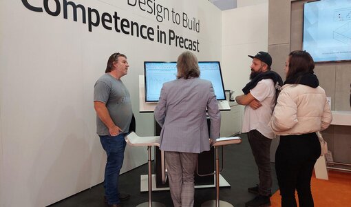 Besuch Allplan-Stand durch amiko bei bauma 2022