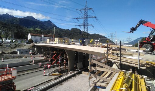 Anschluss Bludenz-Bürs, A14, Einbautenplan und digitales Geländemodell durch amiko bau