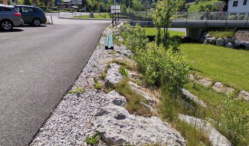 Schleppkurvenüberprüfung, Variantenstudie Parktplatz Reindlmühl durch amiko bau consult