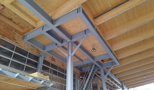 Untersicht neues Dach, Filterturm, Planung und Statik amiko bau consult