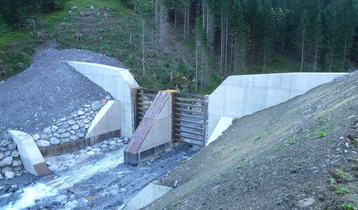 Planung Sperre Alvierbach in Brand durch amiko