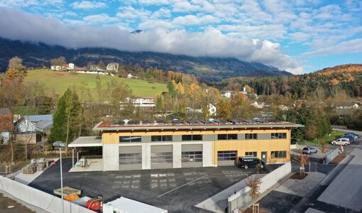Gemeinde Schlins, neuer Bauhof, Statik amiko bau consult