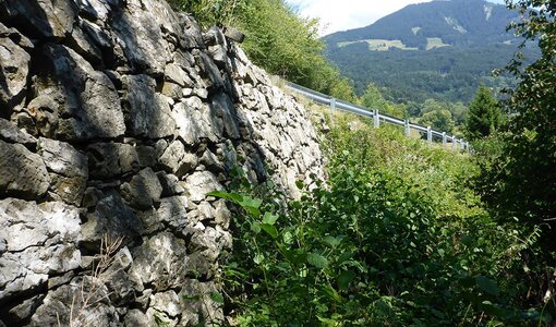 Überprüfung Natursteinmauerwerk, Landesstraße Vorarlberg, amiko