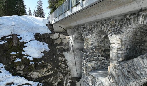 Inspektion Stützmauer auf der L198
