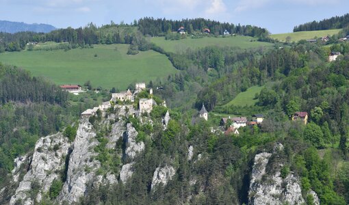Niederösterreich, Schottwien, Burg bei Brückeninspektion