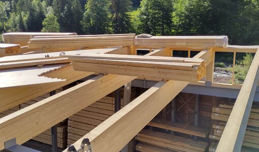 Holzdach Neubau für Filterturm, Planung amiko bau consult